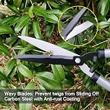 Colwelt 53cm Hedge Shears Carbon Steel Blades Ergonomic Handles view 2