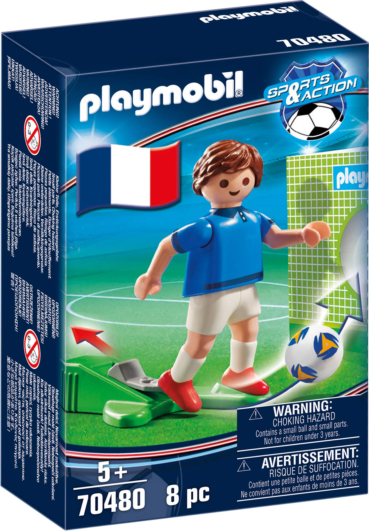 Playmobil 70480 Player French - A, Fun Imaginative Role-Play, PlaySets Suitable for Children Ages 4+