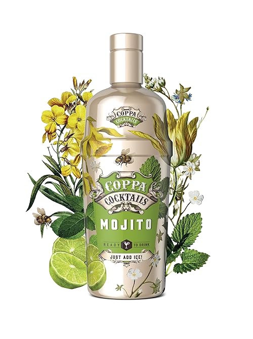 Coppa Cocktails Ready-to-Drink Mojito | Easy Premium Pre-Mixed | Just Add Ice | 10% ABV | 70cl