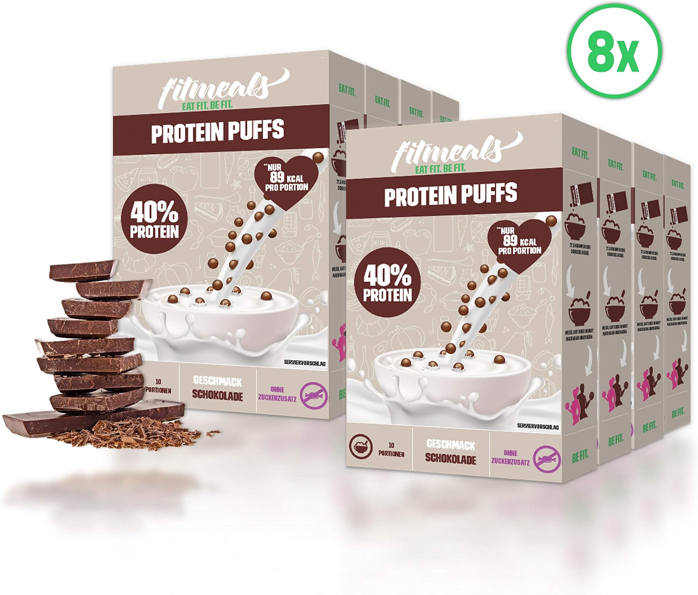 Fitmeals Protein Puffs, Chocolate