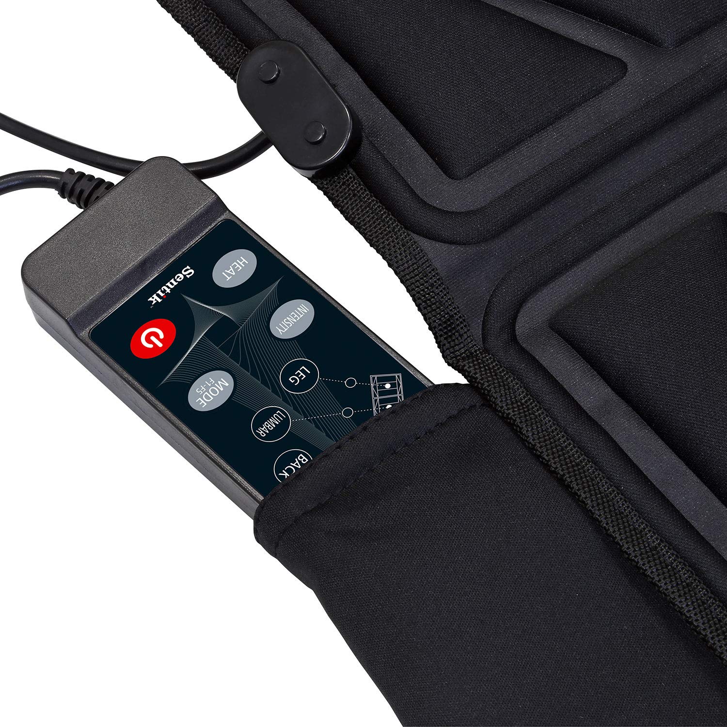 Sentik® Full Body Foldable Heated Massage Mat Mattress Flat Back Heat