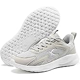 Aomigoct Women's Walking Lightweight Shoes: Grey 10 Memory Foam & Non-Slip Sole - Walk Confidently and Comfortably in Your Everyday Life