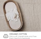 Bloomsbury Mill 75x100cm Organic Cotton Flat Sheets Twin Pack White view 4