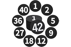THRILEZ 42 Pcs Carpet Markers with Number - Carpet dots for Classroom 4 Inch Carpet Floor Spot Circle Floor Dot for Decoration Elementary Teachers Student Kindergarten