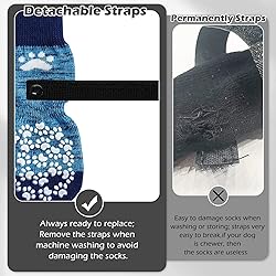 EXPAWLORER Anti Slip Dog Socks to Prevent Licking