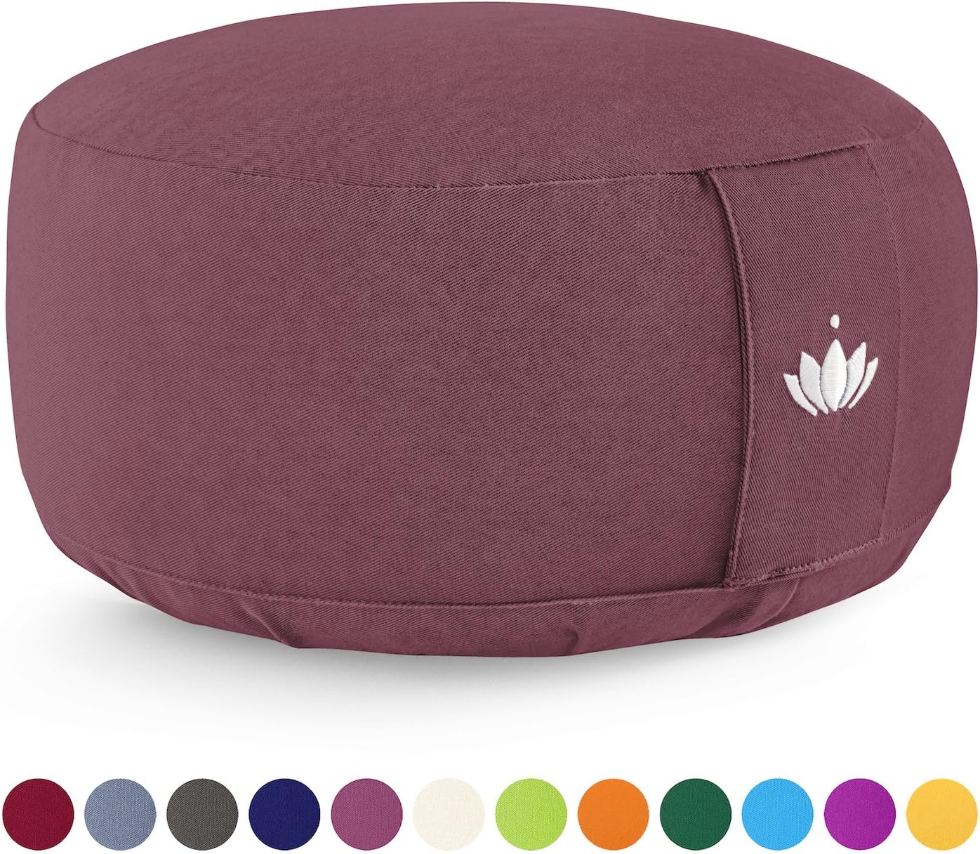 Lotuscrafts Meditation Cushion LOTUS Height 15 cm Spelt Filling