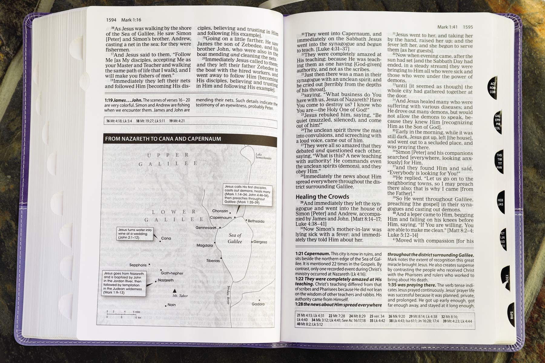 The Amplified Study Bible, Leathersoft, Purple, Thumb Indexed The Amplified Study Bible, Leathersoft, Purple, Thumb Indexed Imitation Leather