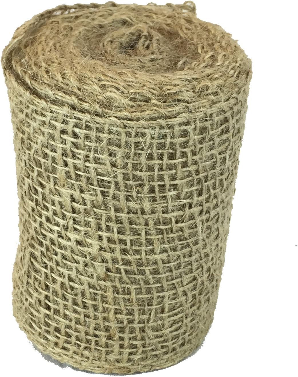 Universal Fabric Jute Burlap Ribbon Roll, 4-Inch by 10-Yards (30 Feet), Natural
