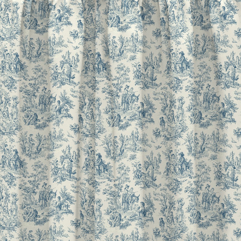 Living Room Cornflower WAVERLY Kitchen Curtains Charmed Life 52 x 36