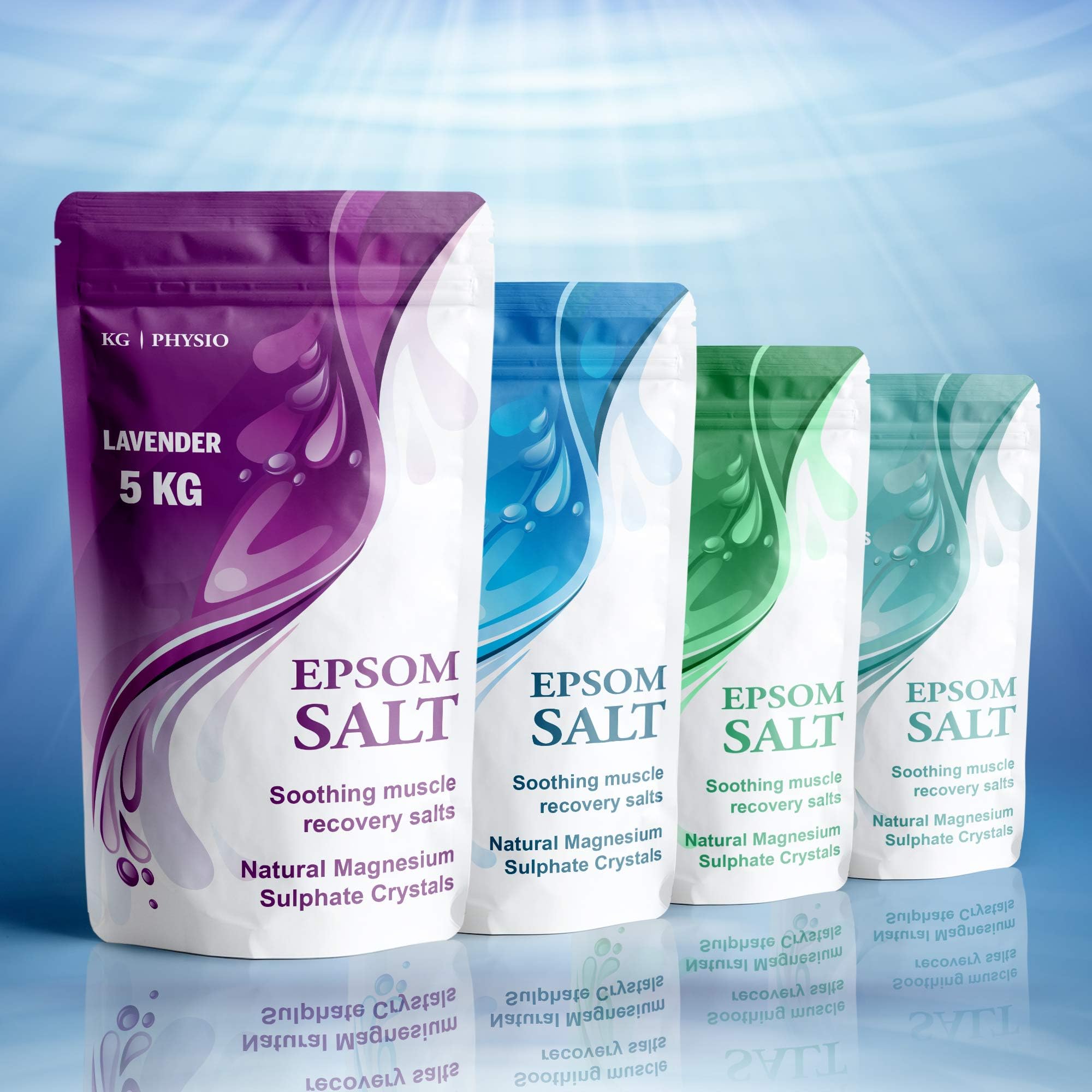 Epsom Salt For Bath 5kg Of Pure Magnesium Used For Muscle Recovery And Relaxation 4 Scents Available