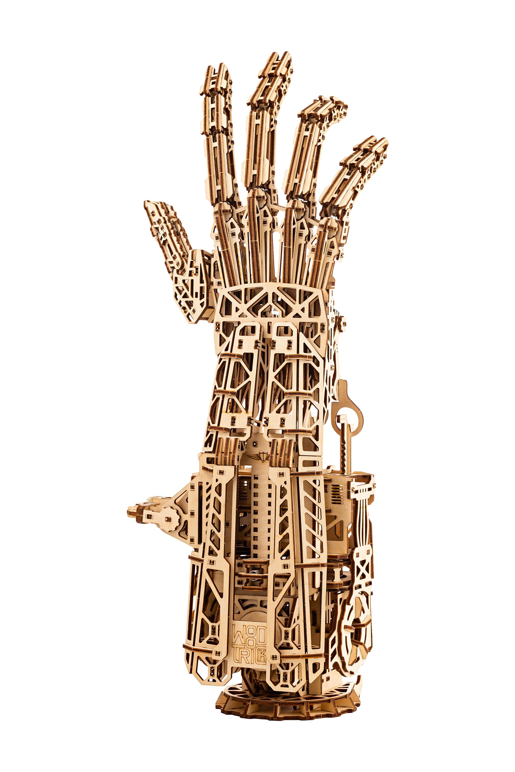 Wood Trick Cyber Robotic Hand 3D Wooden Puzzles for Adults and Kids to Build - Wooden Models Engineering DIY Project Mechanical 3D Puzzles Model Kits for Adults