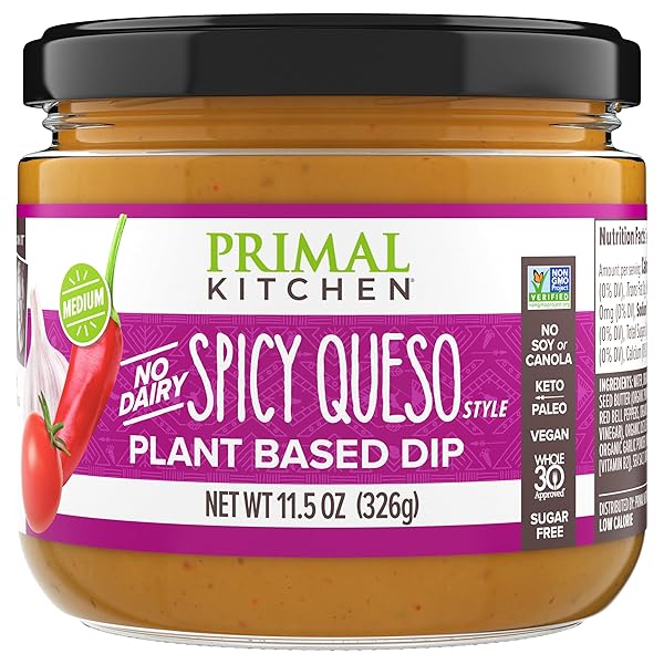 PRIMAL KITCHEN DIP QUESO SPICY 11.5 OZ