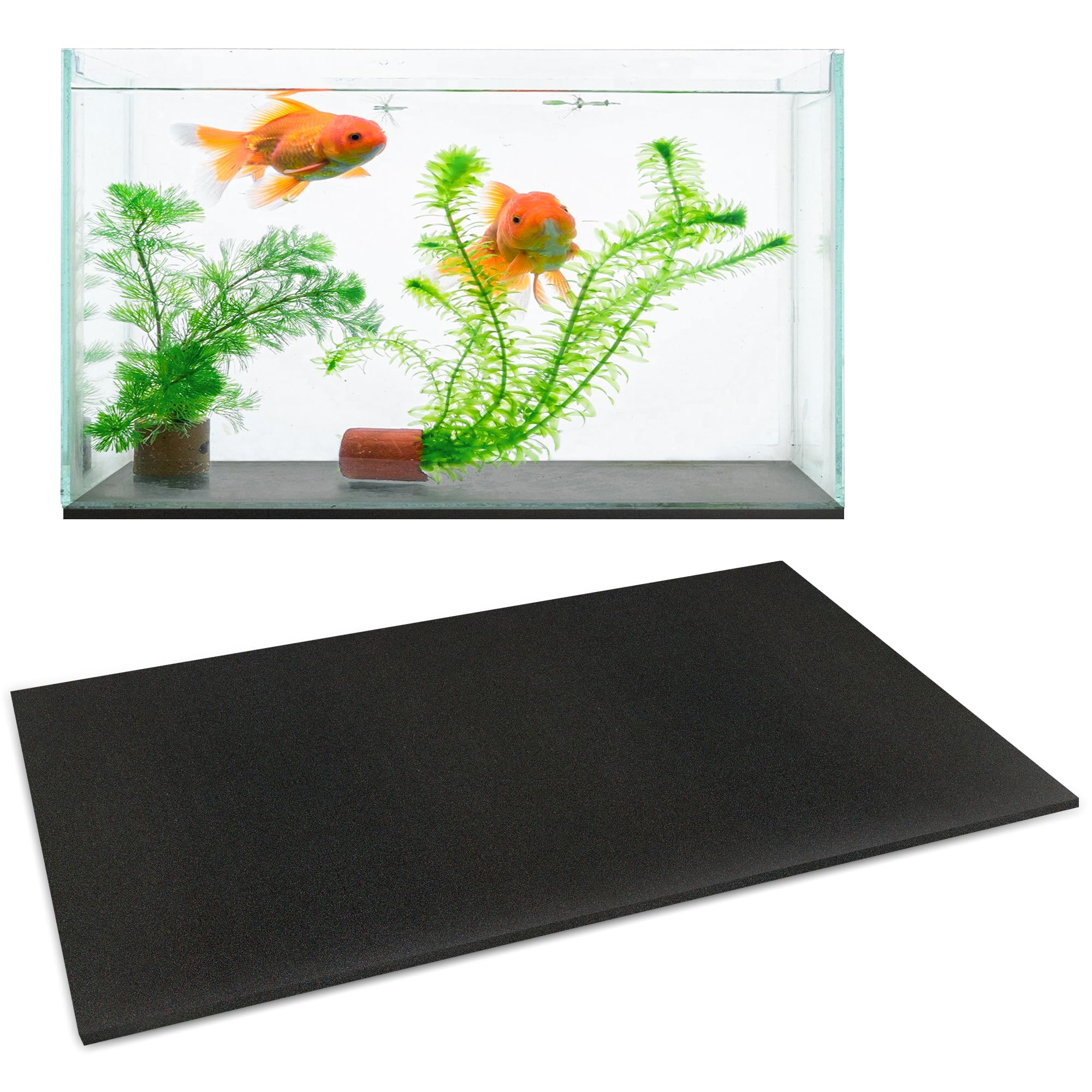 Photo 1 of UNIFAMILY Aquarium Leveling Mat, 10 Gallon Fish Tank Mat for Shock Absorbing, 20.8 x 13 in Waterproof Compressible Neoprene Mat, Heavy Weight Support Fish Tank Cushions Nonslip Aquarium Bottom Pad
