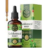HERBAMAMA Goldenseal Tincture - Immune &amp; Digestion Support | Goldenseal Root &bull; Respiratory Supplements &bull; Non-GMO &bull; Alcohol &amp; Sugar-Free &bull; Vegan &bull; Liquid Formula &bull; 84-Day Supply &bull; 4 fl oz