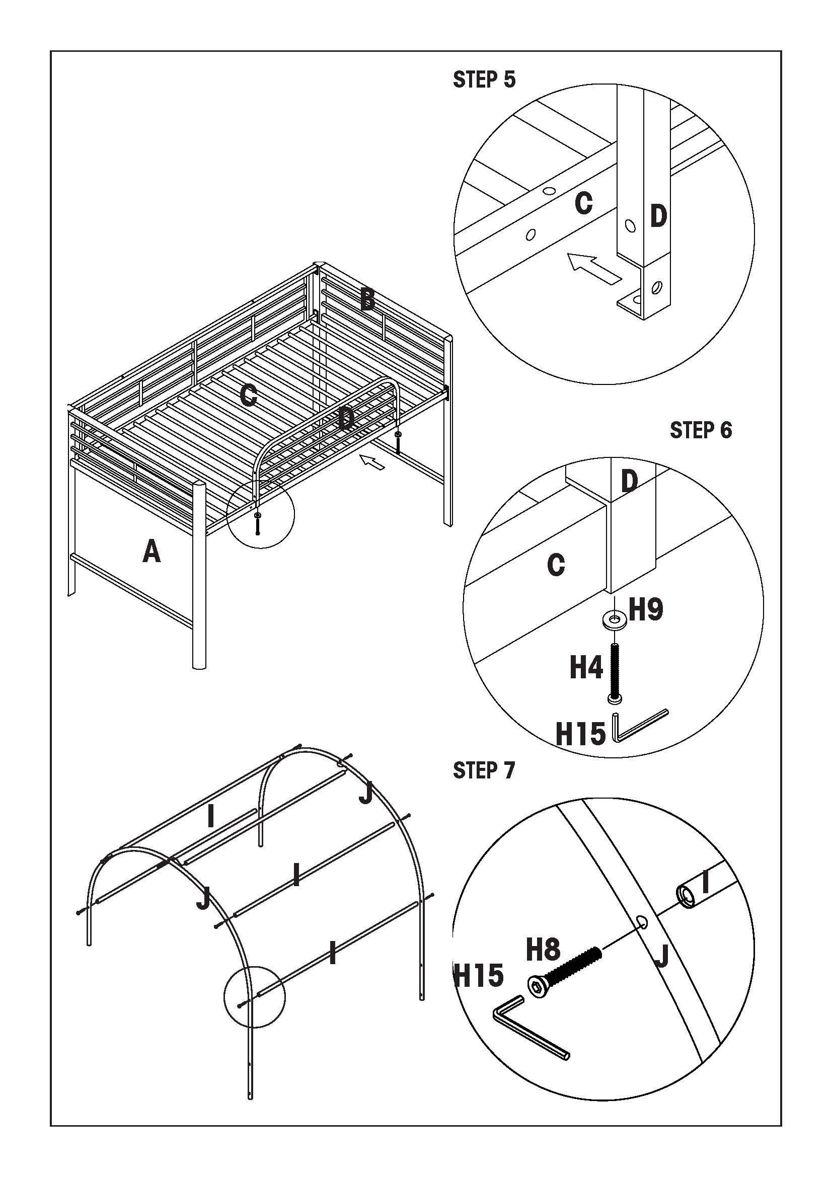 Powell Princess Castle Twin Tent Bunk Bed with Slide Buy Online in