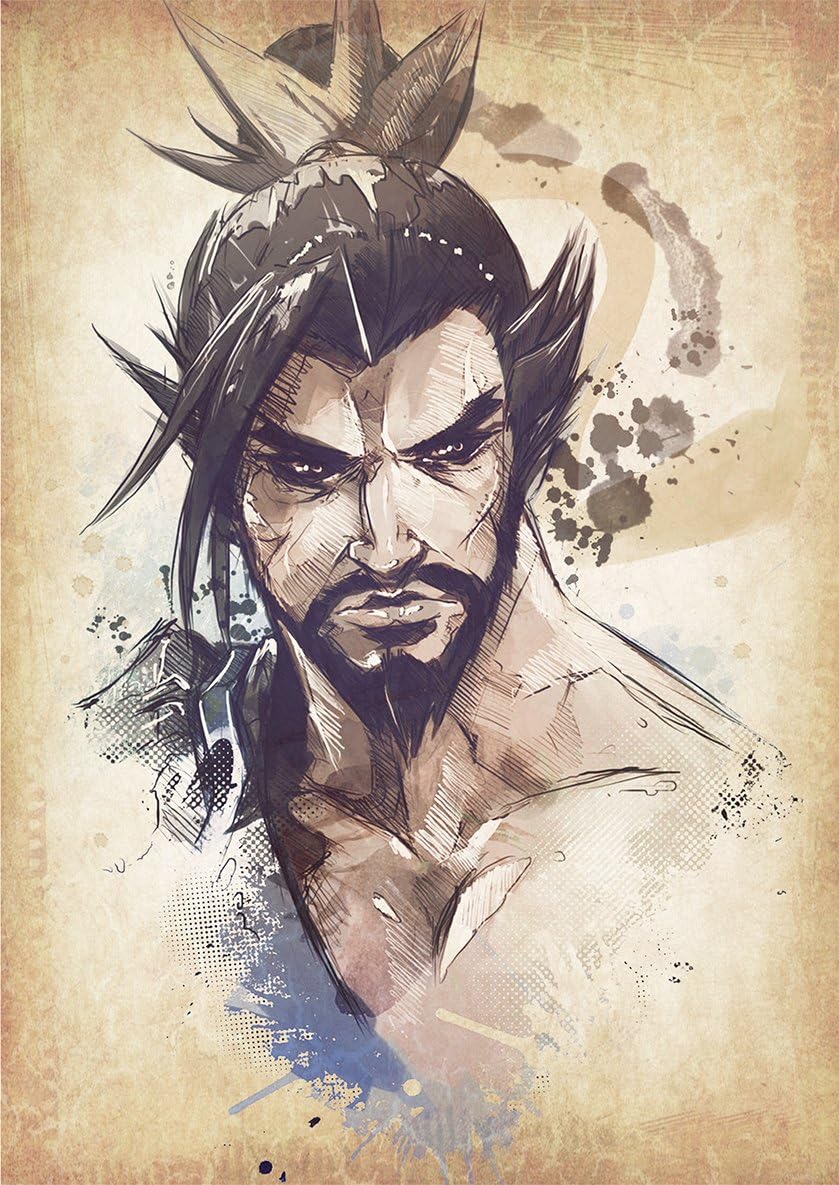 Instabuy Posters Overwatch Wanted Hanzo - A3 (42x30 cm)