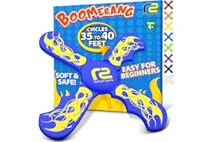 Fun Boomerang for Kids - Soft & Easy to Use - Outdoor Toys for Kids or Adults - Best Gifts for 6 7 8 9 10 Year Old Boys & Girls + 2026 Top Toys for Boys Age 8-12 - Fun Outdoor Toy for Boy Gift Ideas
