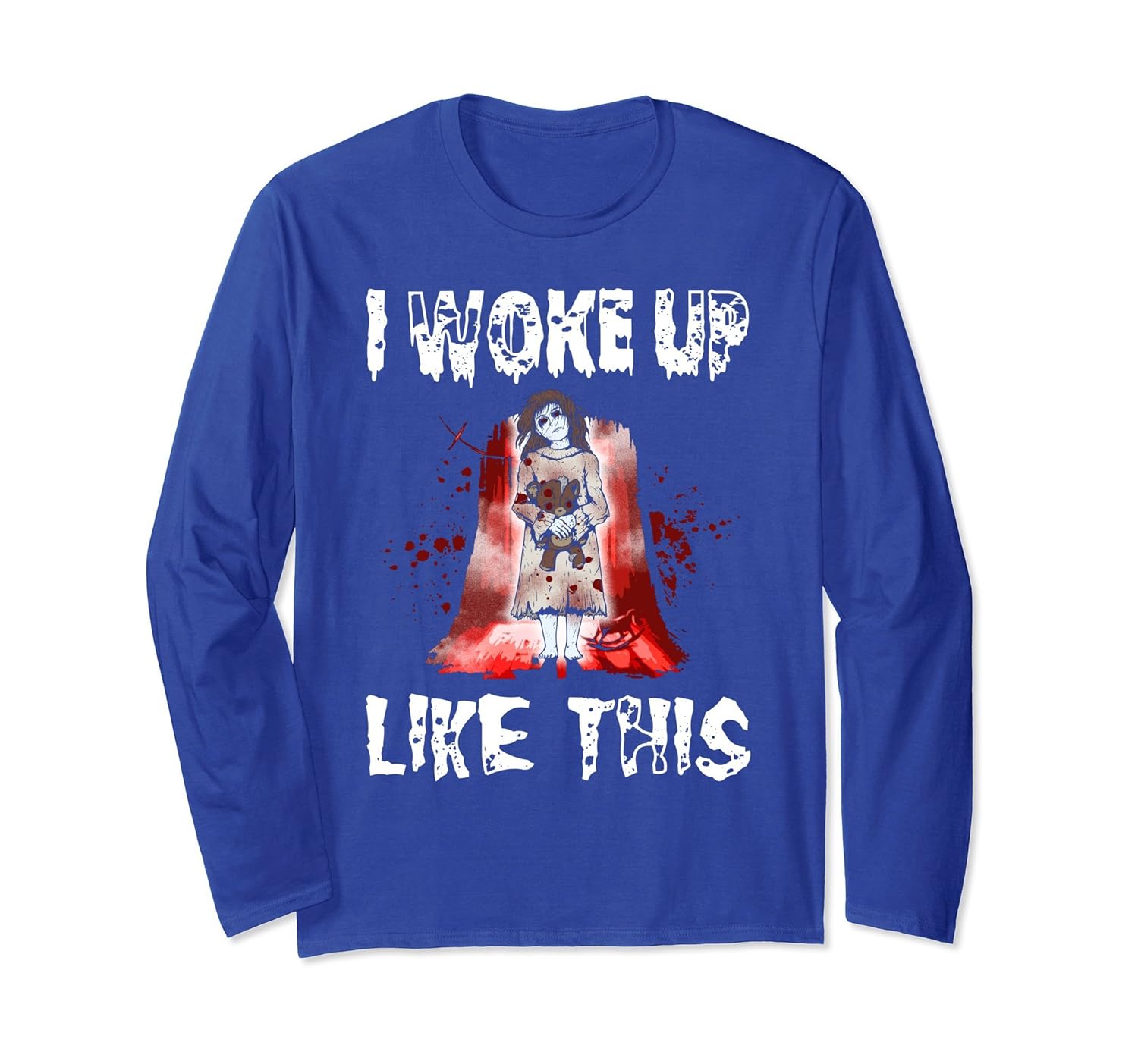 I Woke Up Like This Halloween Party Long Sleeve T-shirt-ANZ