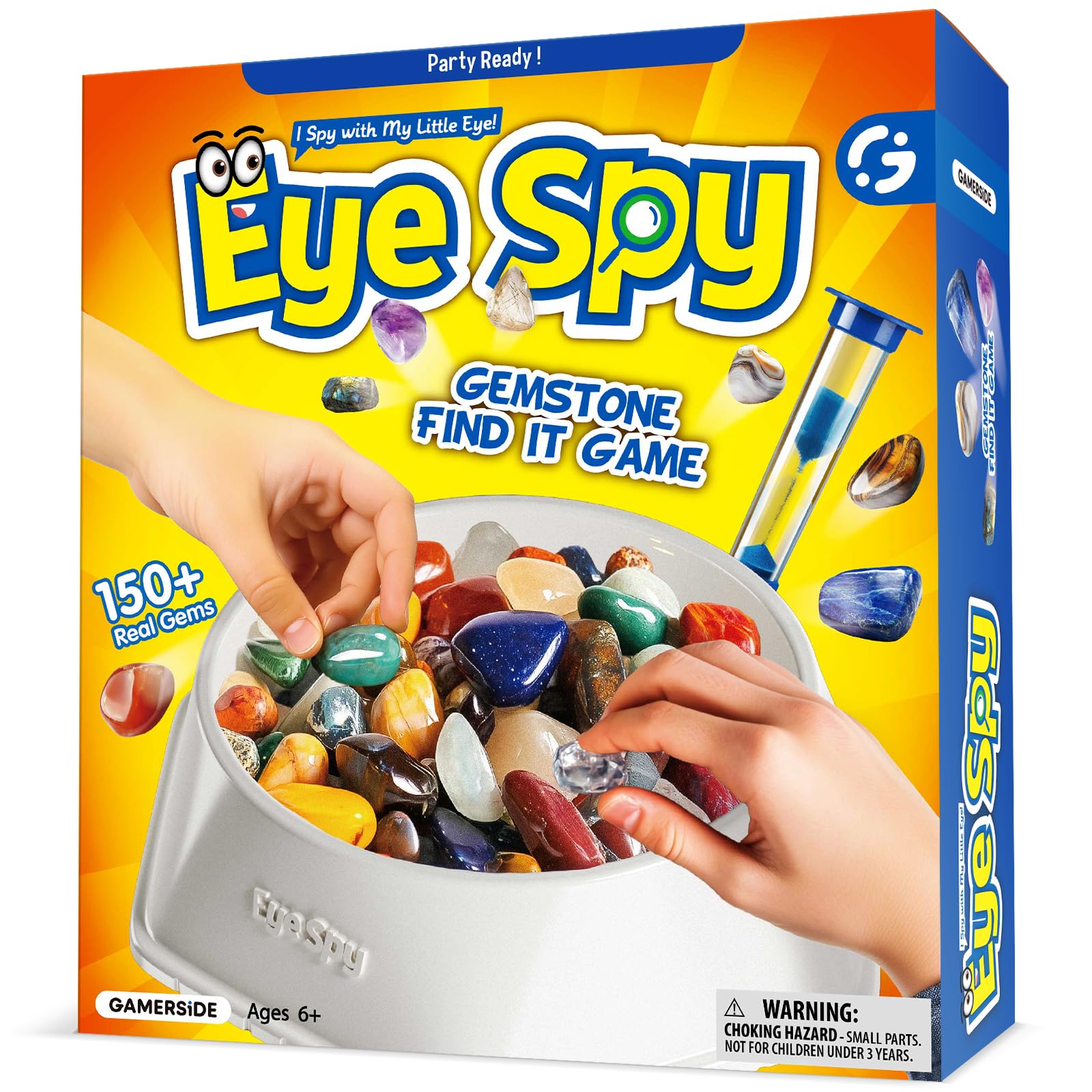 Photo 1 of Gamerside Rocks for Kids - 150+ Rock Collection Gemstones for Kids, with Interactive Family Bingo Board Games, Educational STEM Learning Toys Science Kits for Boys & Girls Ages 6+