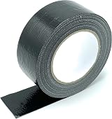 CCA Black Gaffer Duct Cloth Tape Easy Tear 50m Roll 48mm Multi-purpose Repair view 5