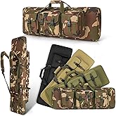 DULCE DOM 32/36/42/48/52 inch Double Rifle Case Soft Gun Bag for Rifles Pistols Storage & Transportation, All Around Shooting Range Tactical Backpack, Valentine Gifts for Him, Men, Boyfriend, Husband