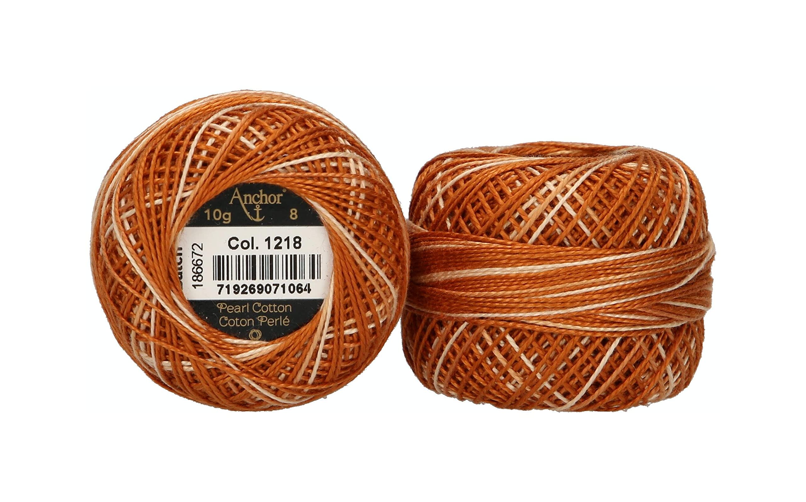 Anchor 4591008-01218 Embroidery Thread, 100% Cotton, 1218, Thickness 8, 82 m — image 1