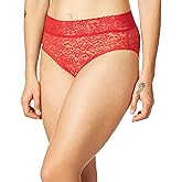 Rhonda Shear, Women's Full Coverage Lace Panty Brief, 4-Way Stretch Comfort, Quick-Dry