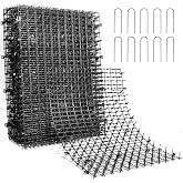 POMEAT Scat Mat for Cats 15 Pcs Cat Deterrent Mat Outdoor Indoor 16 x 12'' | 10 Staples, Cat Proof Christmas Tree, Plastic Cat Repellent Mat with Spikes, Easy to Use, Pet Safe, Weather Resistant