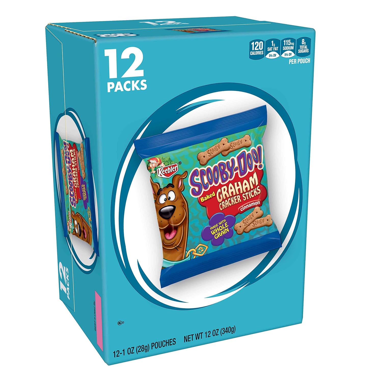 Keebler Scooby-Doo! Graham Cracker Sticks, Cinnamon, 12 ct