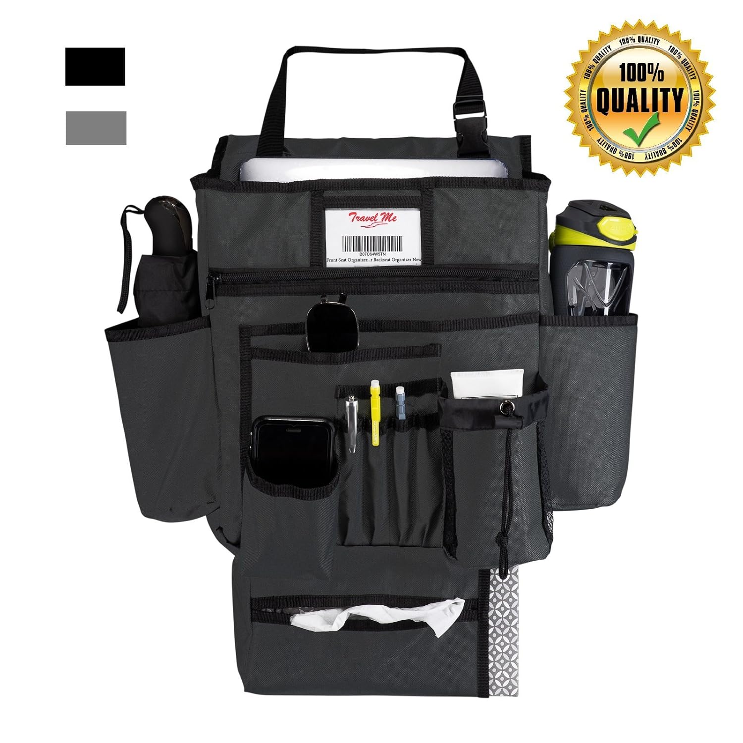 Best lawpro adjustable car seat organizer