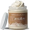 Amallow 100% Grass Fed Beef Tallow for Skin Care - Face + Body - Whipped Moisturizer - Natural Lotion, 4 FL. oz. (Vanilla Latte)