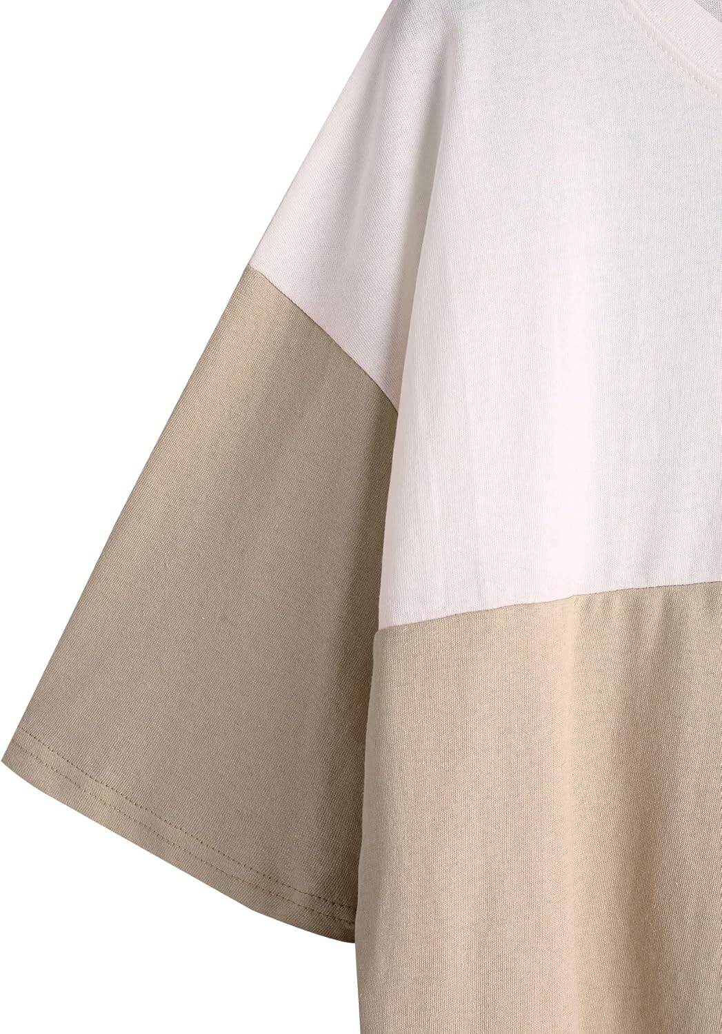 SweatyRocks Women's Color Block Half Sleeve High Low Casual Loose T-Shirt Tops at  Women’s Clothing store