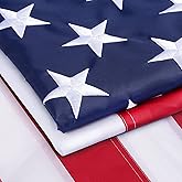 American Flag, USA Flags for Outdoor Indoor, 300D Heavy Duty Durable, Deluxe Embroidered Stars, Brass Grommets, Sewn Stripes, Vivid Color, Fade Resistant and waterproof (10X15 FT USA FLAG)
