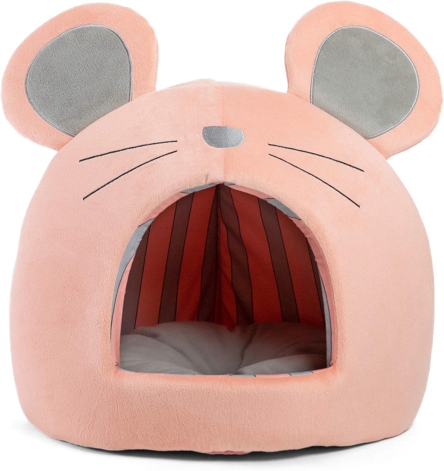 Best Friends by Sheri Novelty Pet Hut in Happy Camper Wheat - 360 Degree Coverage for Comfort and Security, Washable, for Pets up to 15lbs. : Pet Supplies