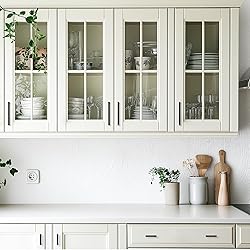 JOY DECOR 4 Pack Cabinet Handles, Black Cabinet