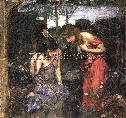 John William Waterhouse Nymphes Orphee Study Artiste Peinture A L Huile Sur Toile Repro Haute Qualite 40x40inch Amazon Fr Cuisine Maison