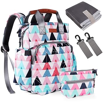 colorful diaper bag