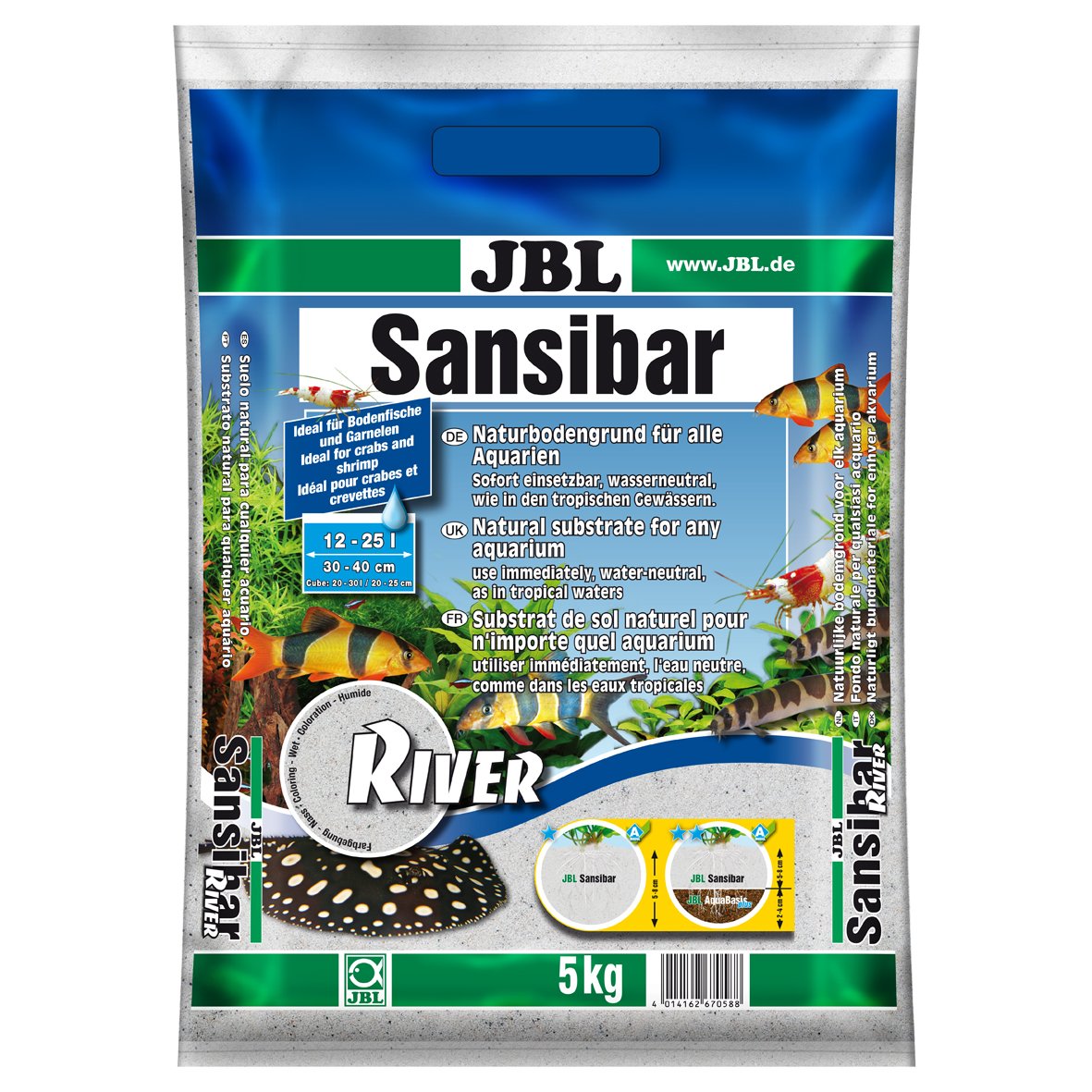JBL Sansibar River Aquarium Decorative Sand, 5kg Amazon.in Pet Supplies
