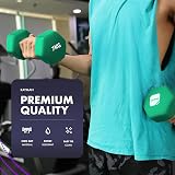 KAYMAN Neoprene Dumbbells Pair with Anti-Slip Grip 1-10 kg Set view 3
