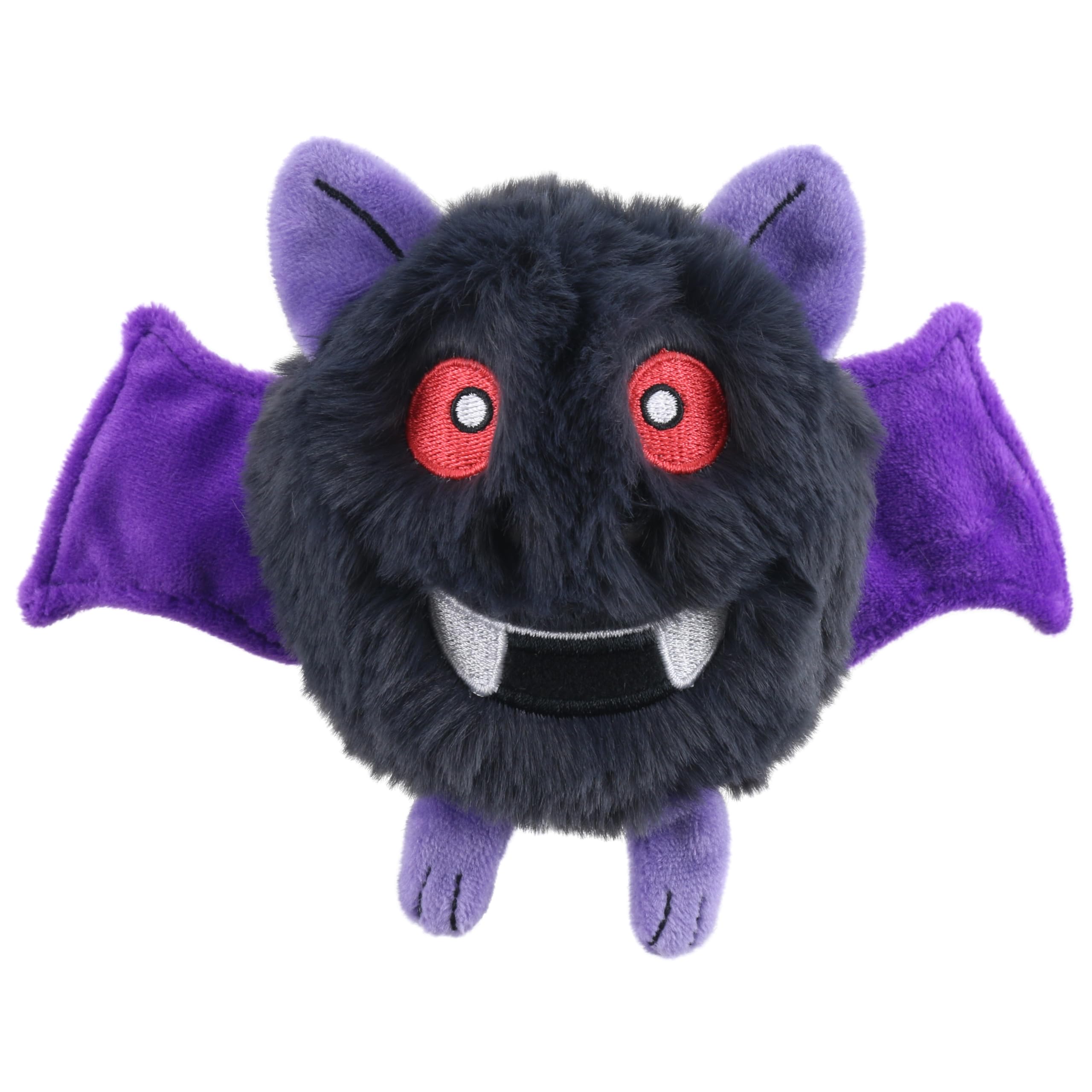 The Puppet Company Black Micro-Monster Finger Puppet - Soft Plush Swoop Character for Imaginative Play, Storytelling, and Early Learning - 14cm
