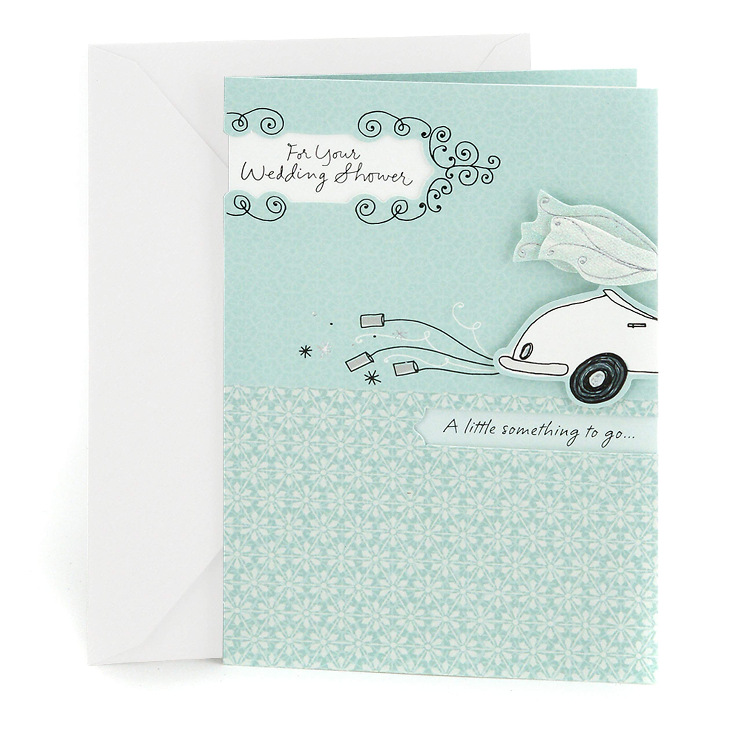 Hallmark Wedding Shower Greeting Card (Get-Away Car)