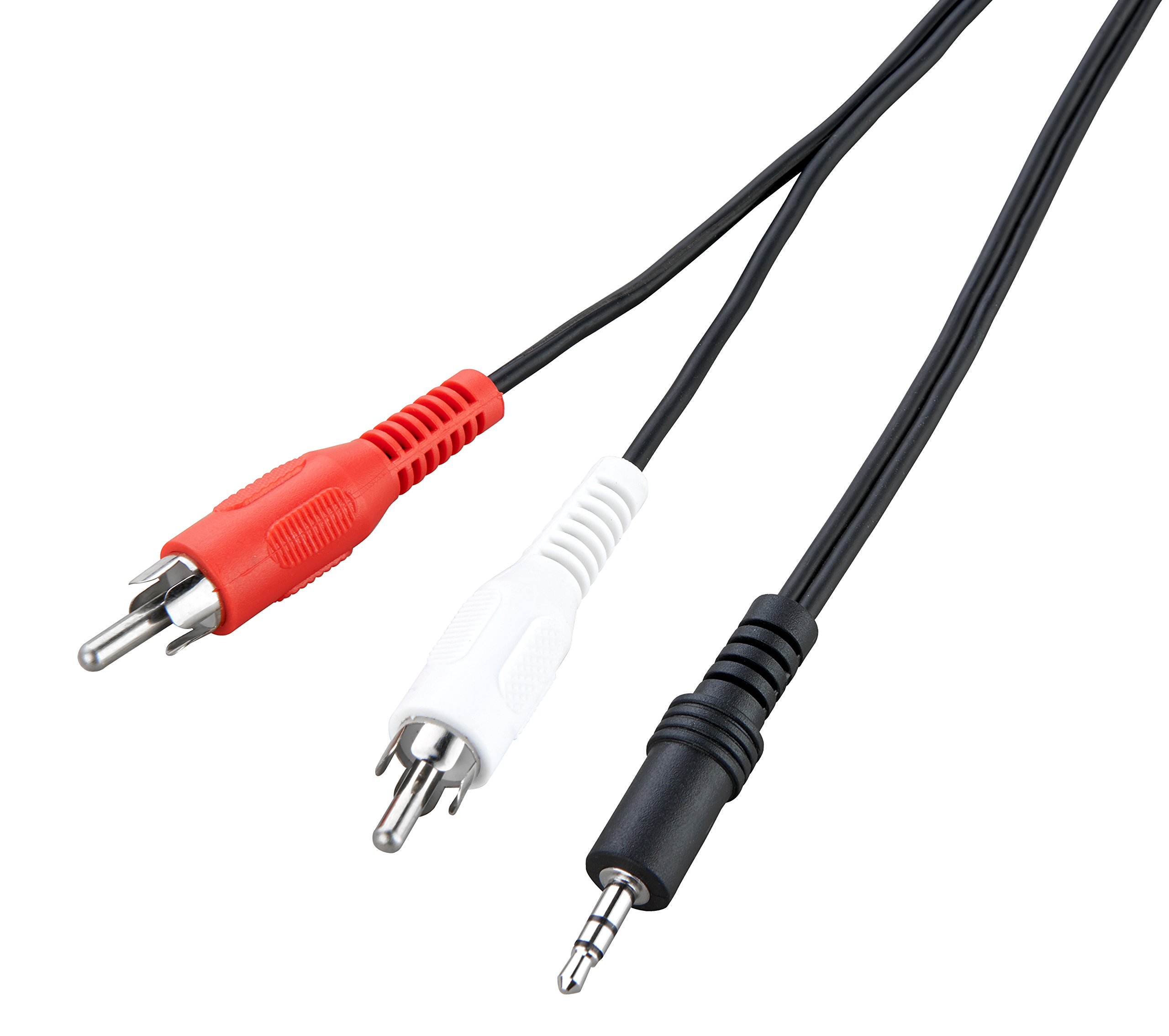 Ross PHSMJ15-RO Stereo Jack To Phono Cable, Black, 3.5 mm