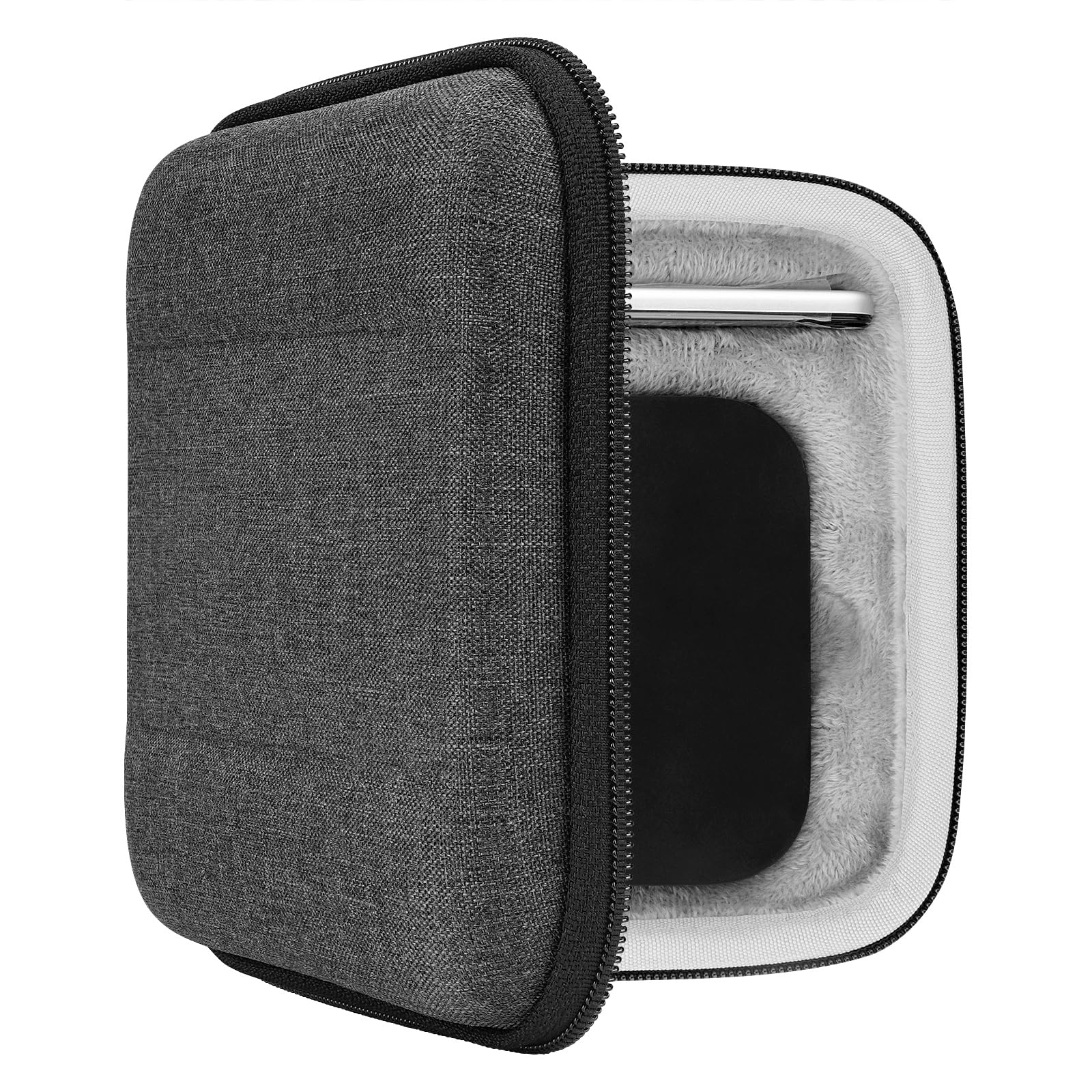 Geekria Storage Case Compatible with TV 5th/4th Generation (32GB / 64GB) MQD22LL/A, Replacement Hard Shell Travel Carrying Bag with Room for Remote Controllers and Accessories (Dark Grey)