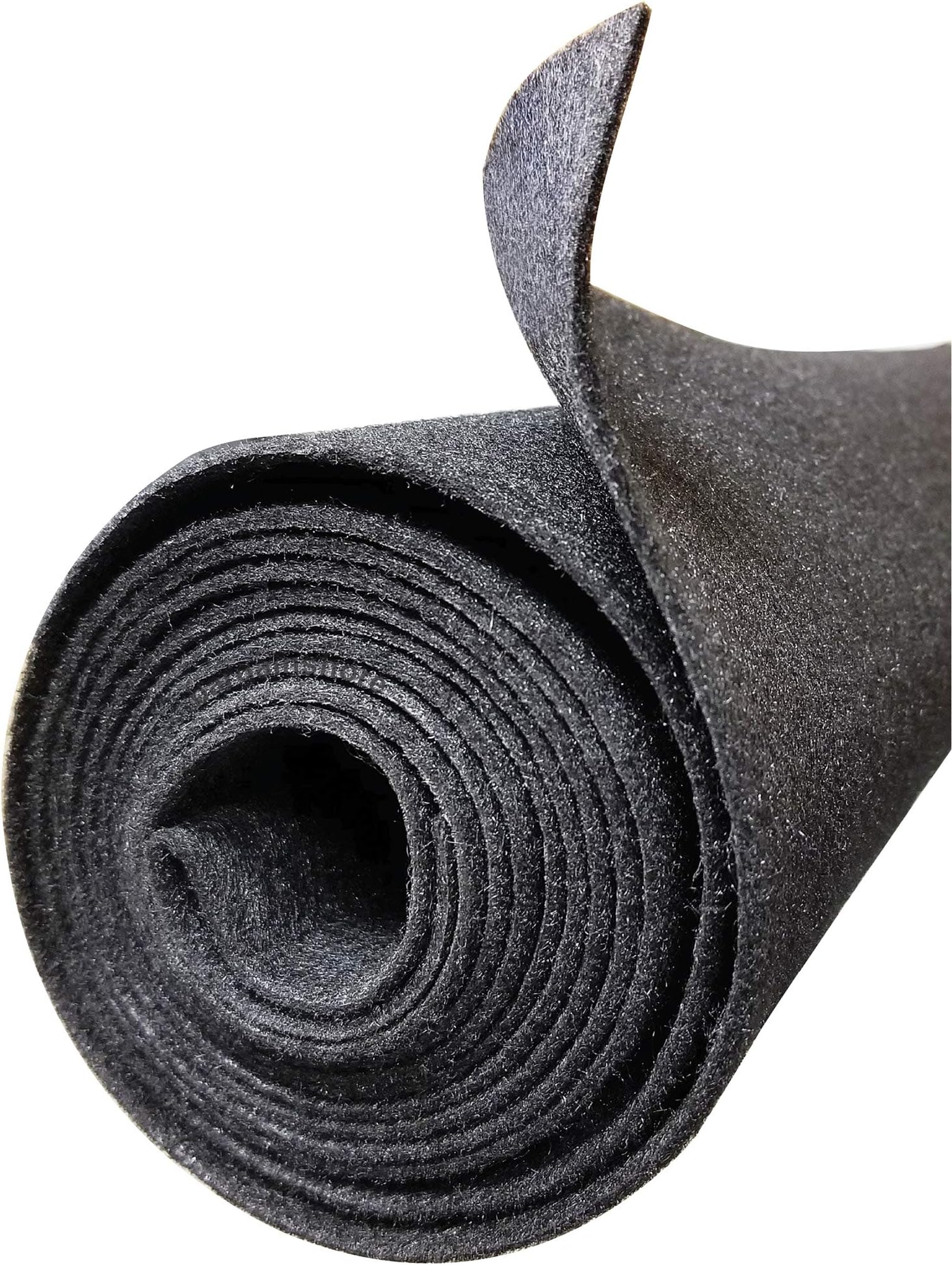 30ft 3.75ft Wide Backed Polymat Charcoal Speaker Box Carpet Truck Car Trunk Liner, Dash Cover Headliner Wall Carpeting Craft Decor Projects