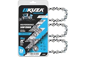 KUZA - 20 Inch Chainsaw Chain 0.325" Pitch, 050" Gauge, 78 Drive Links Easy to Install, Highly Durable, German Steel, Low Kic