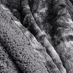 joybest Faux Fur Throw Blanket for Couch, Tie-Dye