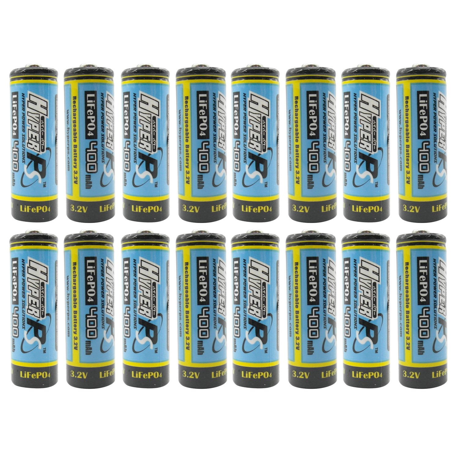 Photo 1 of HyperPS (16-Pack) 3.2V LiFePo4 14430 (14 x 43mm) 400mAh Rechargeable Battery for Solar Panel Light, Tooth Brush, Shaver, Flashlight