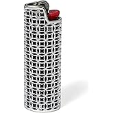 HUMWE Metal Lighter Case Cover Holder for BIC Full Size Lighter | Hollow coin metal case, Scratch &amp; drop-proof light metal, Lightweight pocket portable. Daily outdoor &amp; gifts