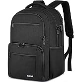 ZUBOND Backpack for Men and Women, Backpack for School Teen Boys, Business Travel Water Resistant Sturdy 17.3 Inch Laptops Back Pack with USB Charging Port, College School Computer Bag Gift