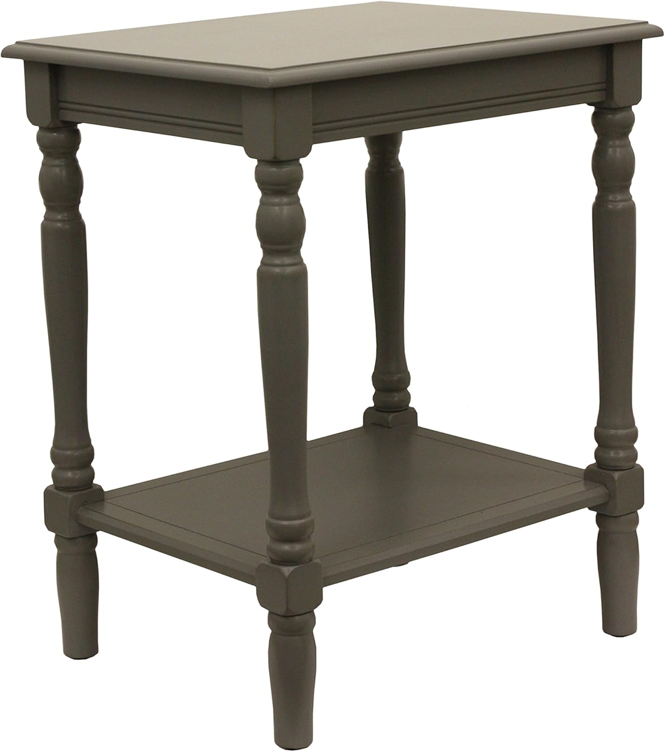 Décor Therapy Blue Simplify End Table Oak: Furniture & Decor